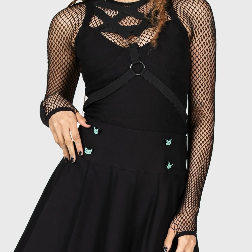 Killstar Lil Vampurr pleated skirt